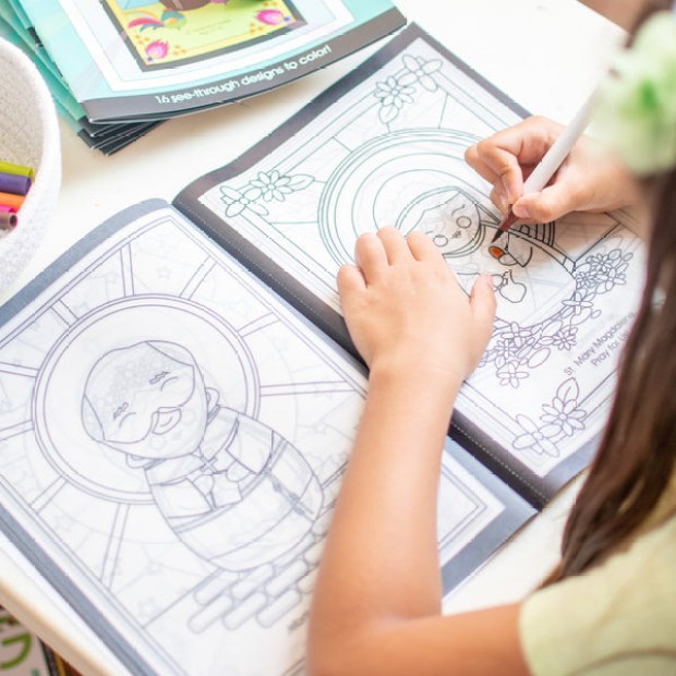 Stained Glass Coloring Book
