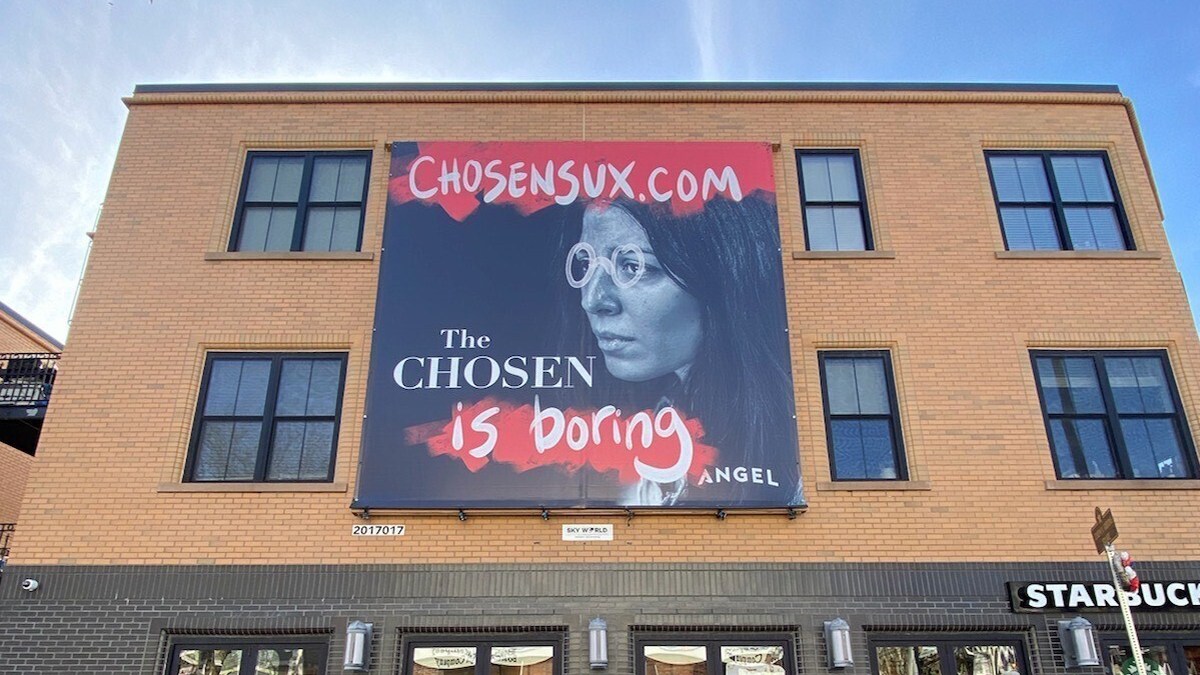 THE CHOSEN DEFACED BILLBOARDS