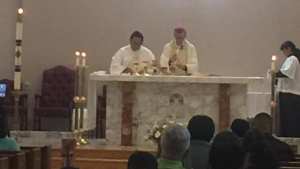 archbishop of san antonio offers Holy Mass in Uvalde