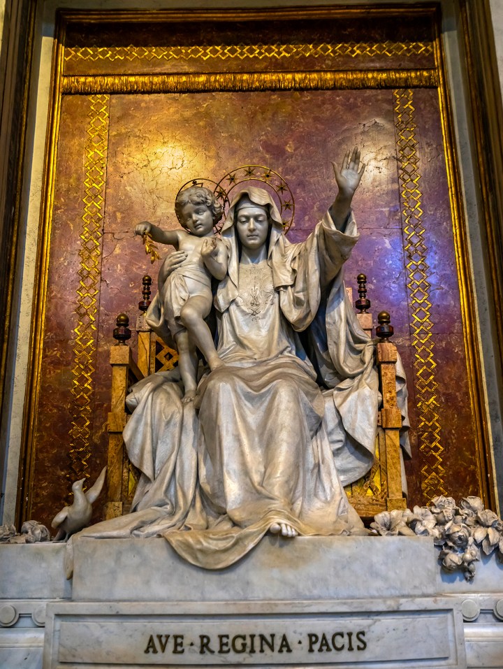 Hail-Peace-Queen-Mary-Statue-Basilica-Santa-Maria-Maggiore-shutterstock
