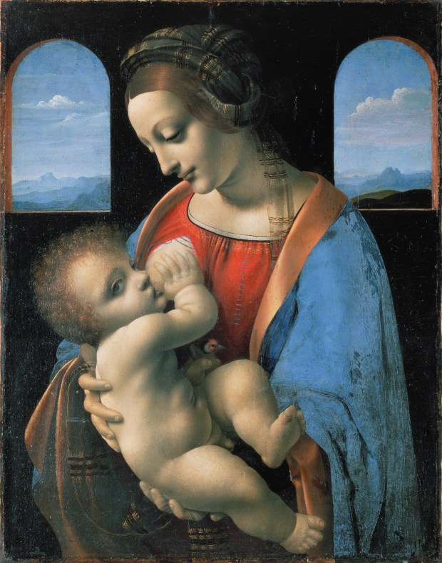 LEONARDO DA VINCI;MADONNA;BREASTFEEDING
