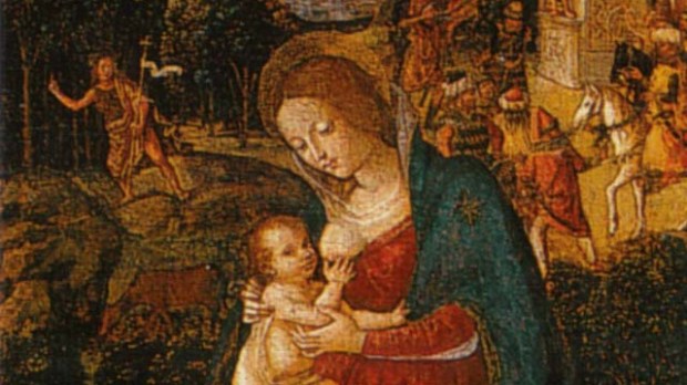 VIRGIN MARY;CHRIST;BREASTFEED