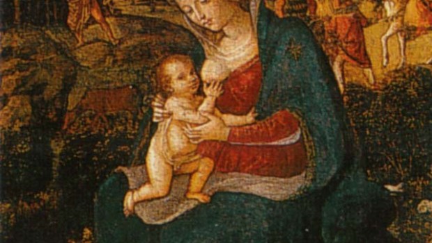 VIRGIN MARY;CHRIST;BREASTFEED