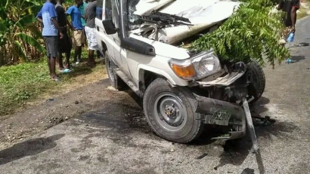 a car accident in Haiti