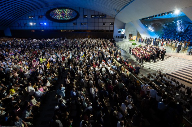 Pope Francis attends the Festival of Families - 10th World Meeting of Families - Paul VI Hall