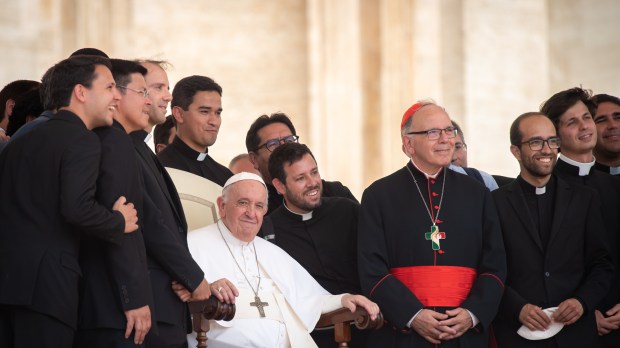 Pope Francis during his weekly general audience in saint peter's square - June 22 2022