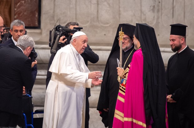 Pope Francis leads a mass for the Solemnity of Saints Peter and Paul