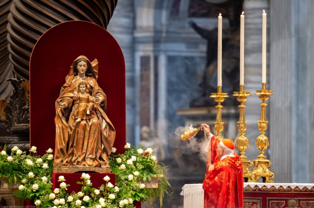 Pope Francis leads a mass for the Solemnity of Saints Peter and Paul