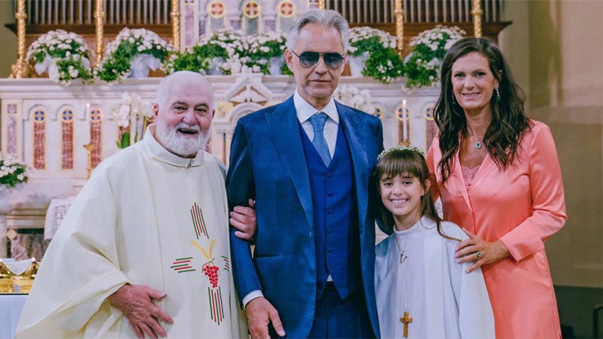 Andrea Bocelli Family Video With Wife Veronica Berti 