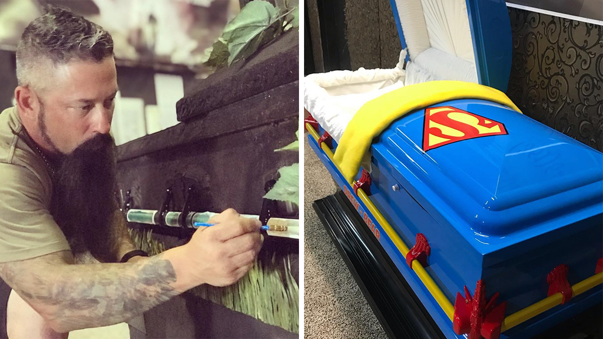 Texas artist donates custom caskets for Uvalde victims