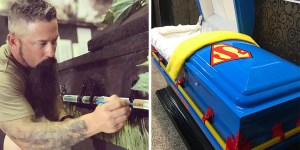 Texas artist donates custom caskets for Uvalde victims