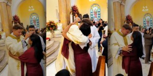 Moving video of newly ordained young priest embracing his mother goes viral