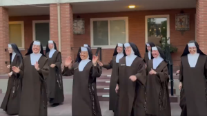Carmelite sisters dancing