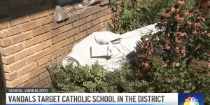 Suspect charged for two separate vandalisms of D.C. Catholic school