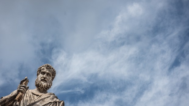 Saint-Peter-statue-in-St.-Peters-Square-at-the-Vatican-Antoine-Mekary-ALETEIA