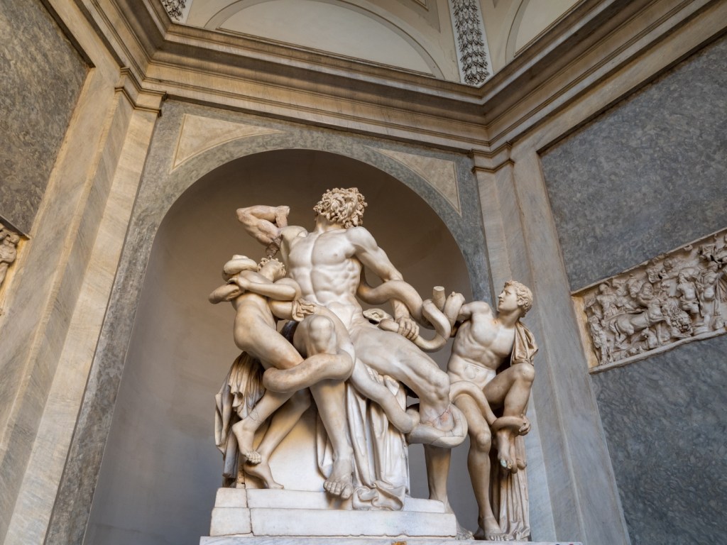 Grupa Laokoona rzeźba w Muzeach Watykańskich