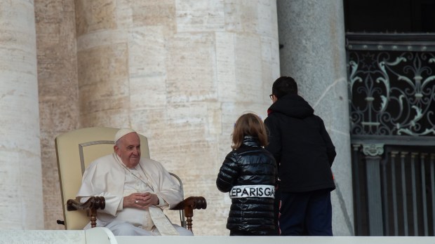 Pope Francis during his weekly general Audience