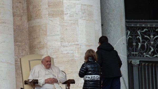 Pope Francis during his weekly general Audience