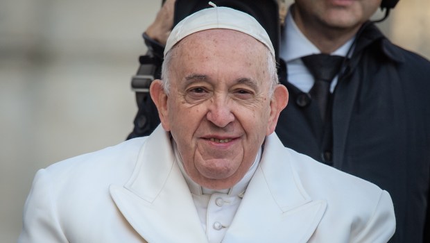 Pope Francis smiling