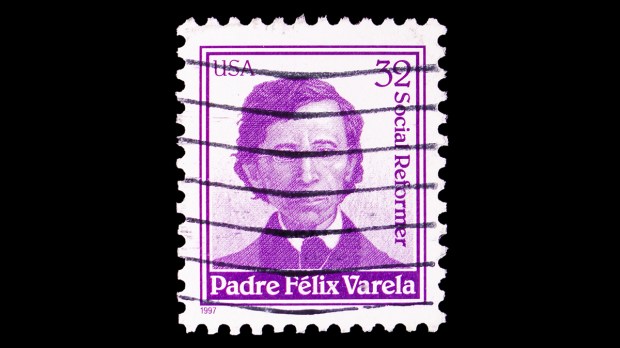 Postage-stamp-printed-in-United-States-shows-Padre-Felix-Varela-circa-1997-shutterstock