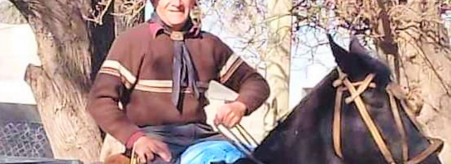 pilgrim on horseback