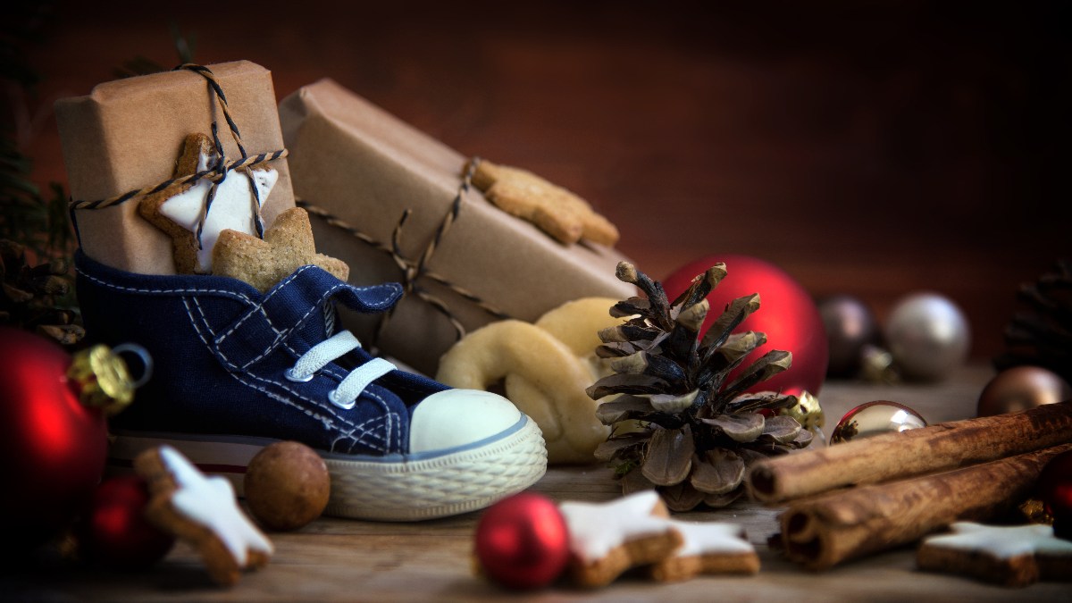 shoe, gift, present, Christmas