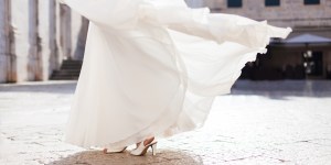 Mom and her 6 daughters dine out in wedding dresses for all the right reasons