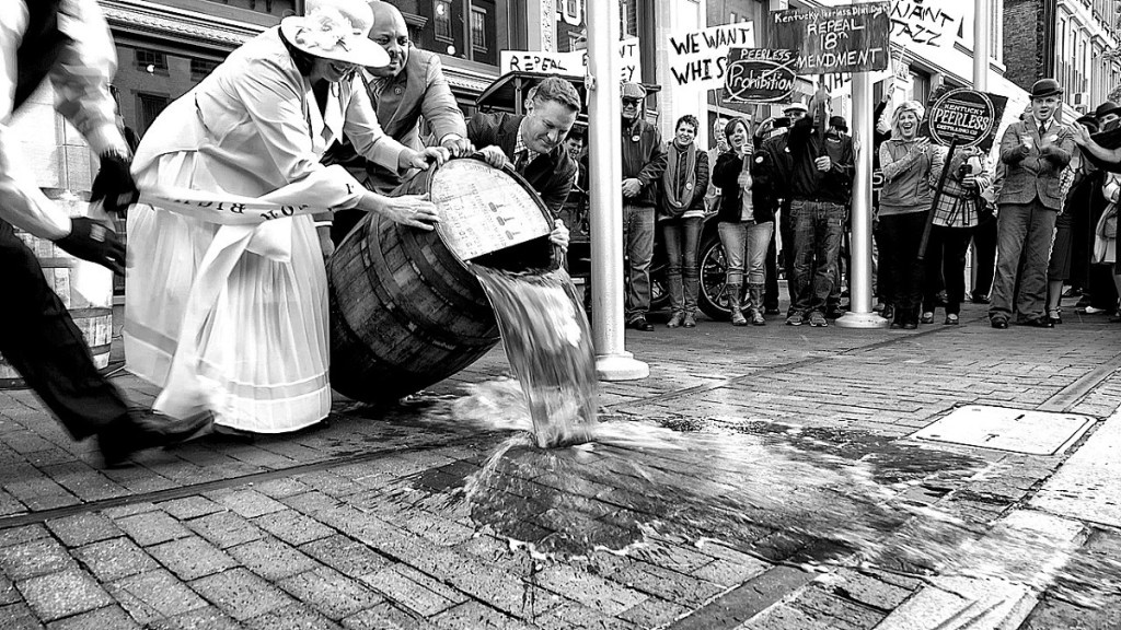 Prohibition barrel alcohol