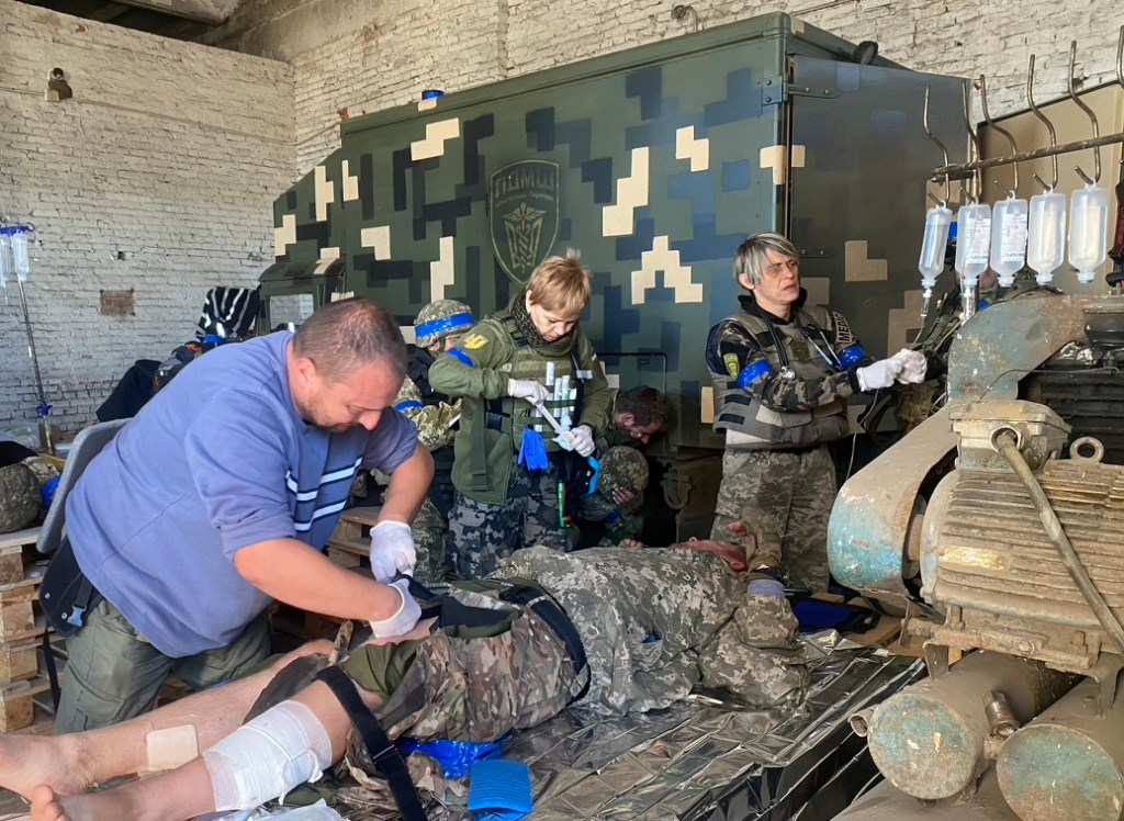 Field hospital in Ukraine