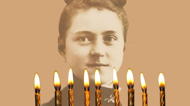 Therese with candles