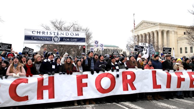 Christendom College students lead March for Life 2022