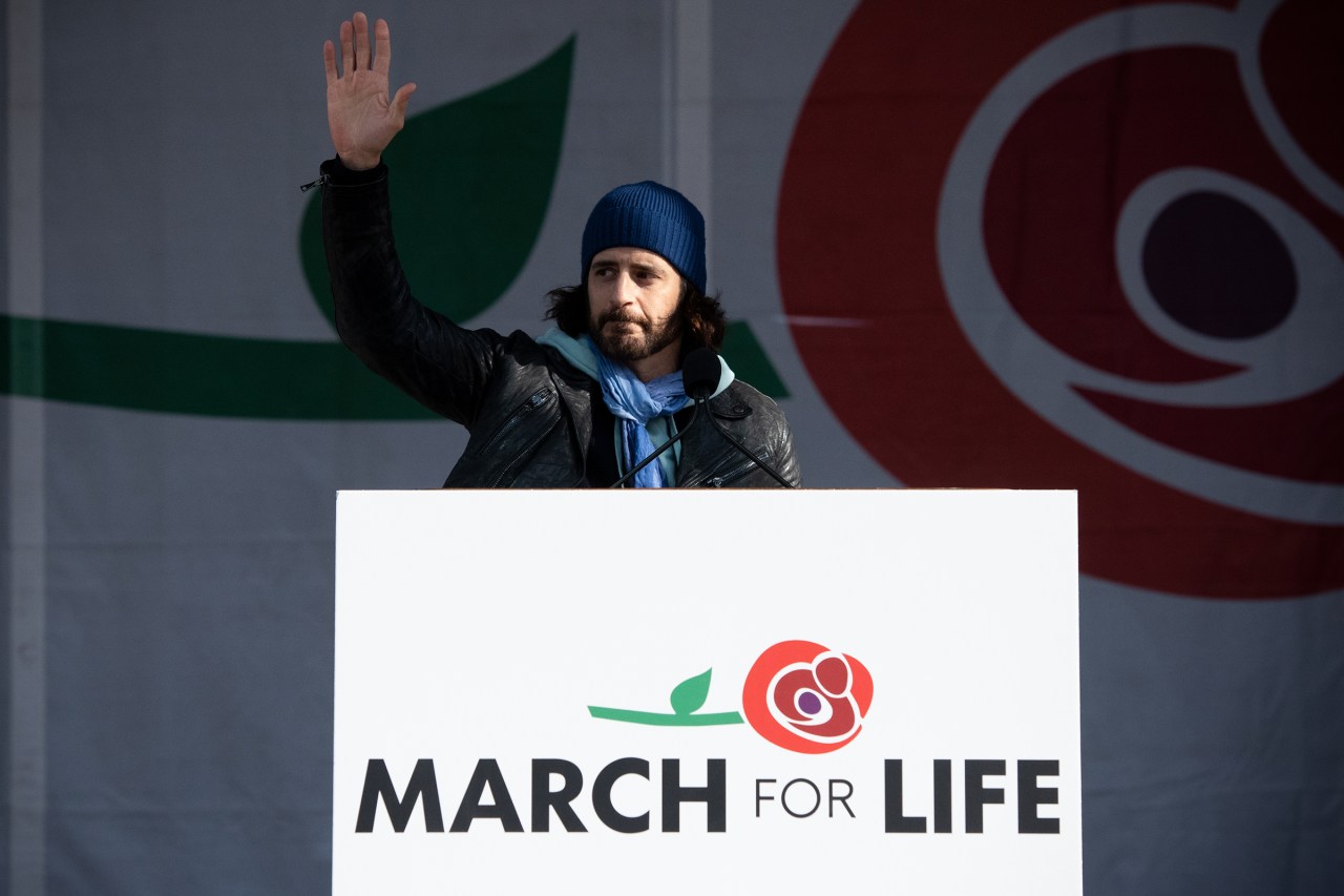 The Chosen’s Jonathan Roumie tells March for Life participants “God is