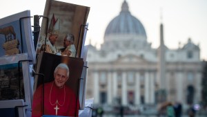 Picture of the late former Pope Benedict XVI.