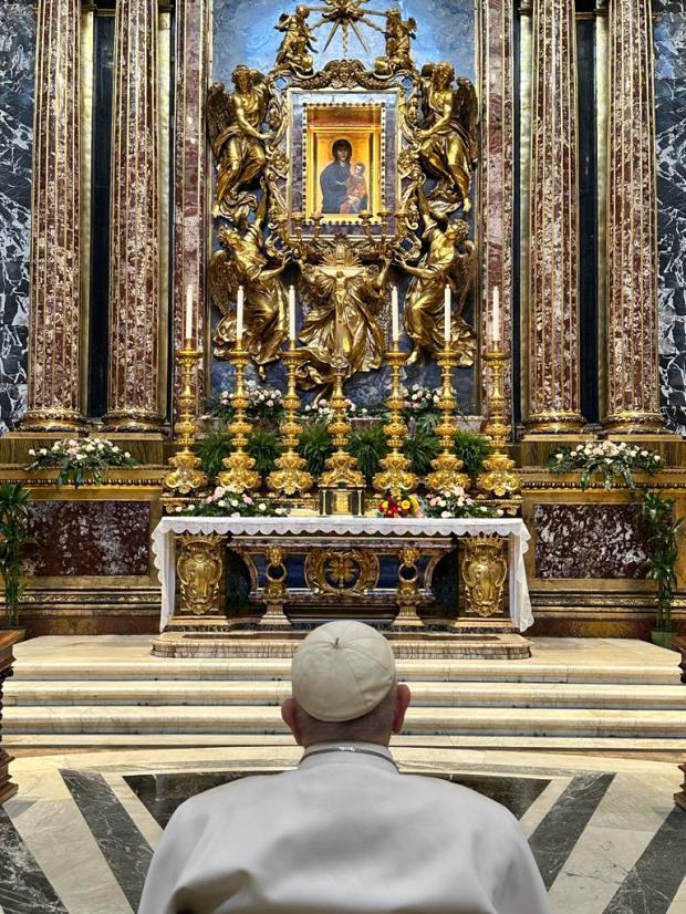 Pope Francis-Basilica of Santa Maria Maggiore -Virgin Salus Populi Romani-trip-Democratic Republic of Congo and South Sudan