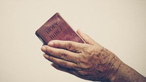 Bible, hand, pocket Bible