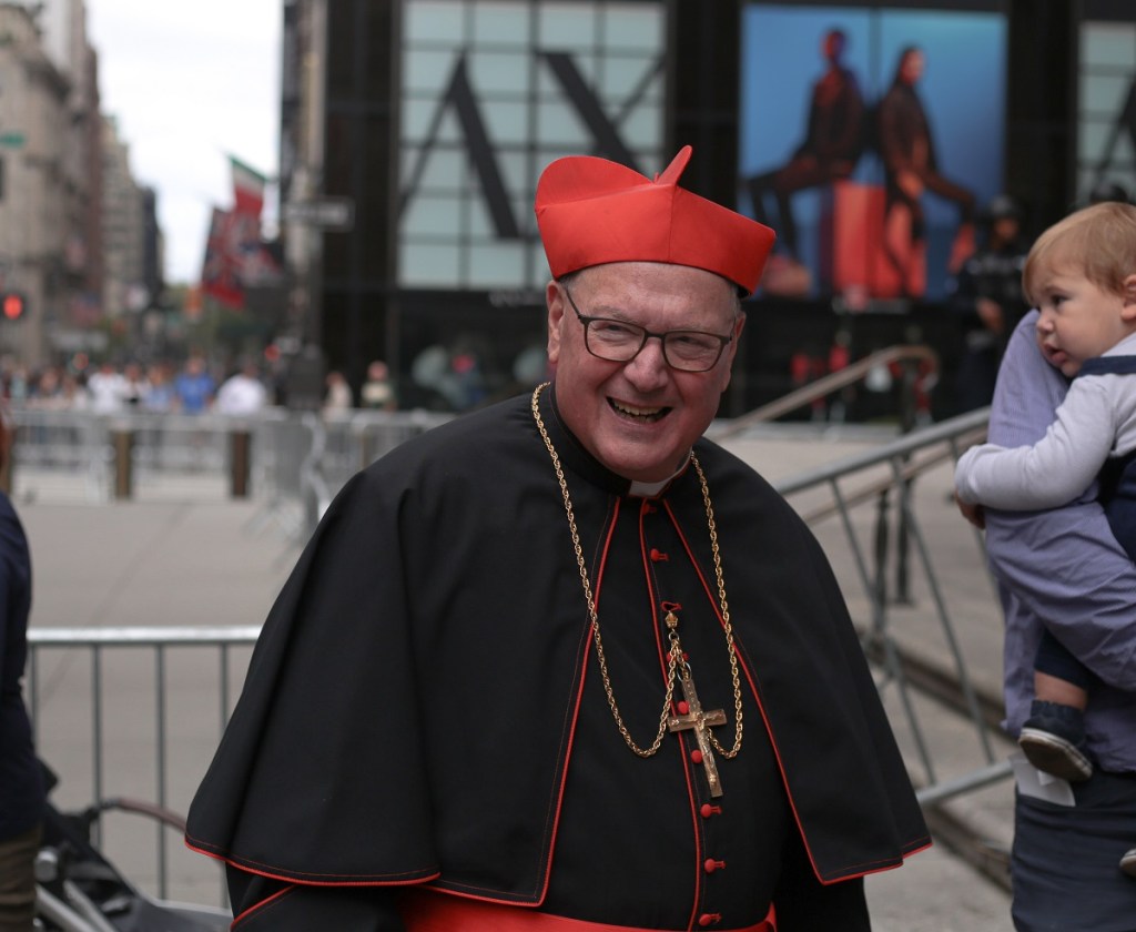 Cardinal Dolan smiling at public event