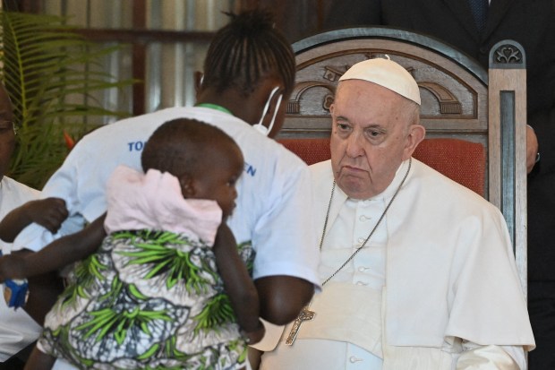 Pope-Francis-blesses-attendees-as-he-meets-with-victims-of-the-conflict-in-eastern-Democratic-Republic-of-Congo-AFP