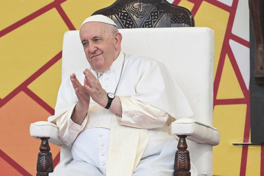 Pope-Francis-meeting-with-young-people-and-catechists-at-Martyrs-Stadium-in-Kinshasa-AFP