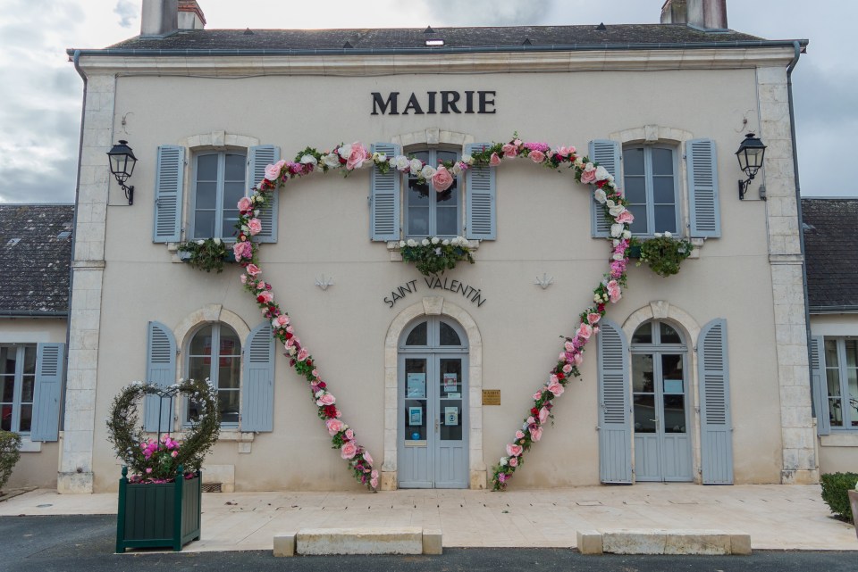Celebrating St. Valentine in the French village of SaintValentin