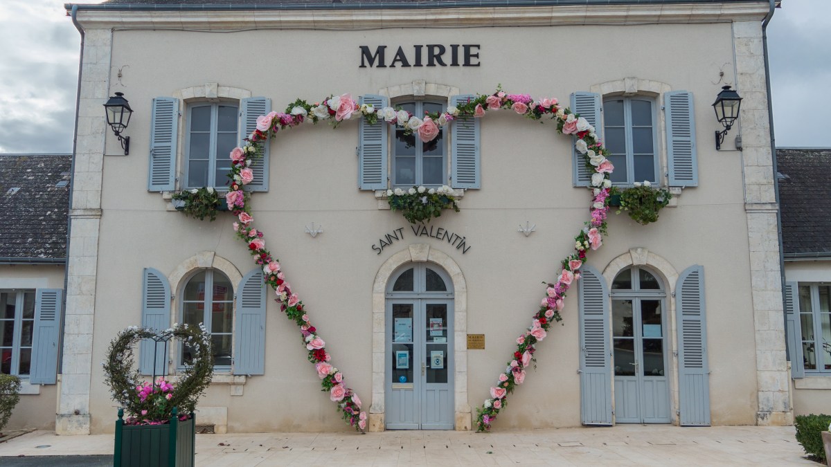 Saint-Valentin town hall in France