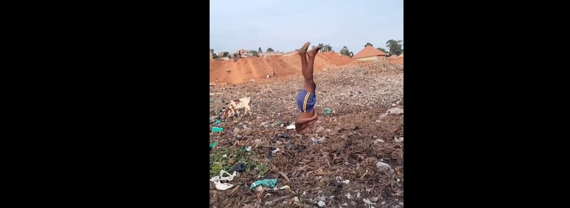 Ugandan boy gymnastics