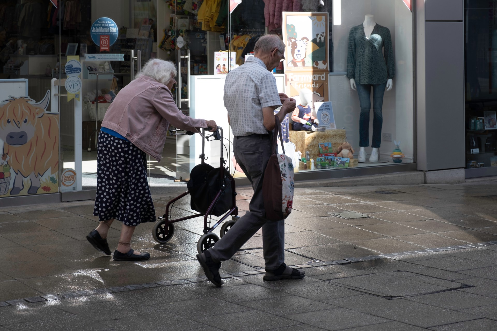 elderly man and woman
