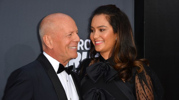 Bruce Willis and his wife Emma Heming at the Comedy Central Roast of Bruce Willis at the Hollywood Palladium