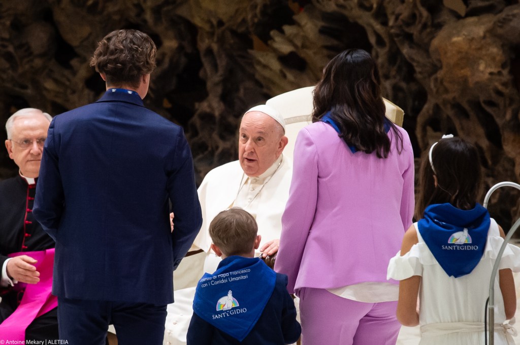 Pope Francis audience to refugees who arrived under humanitarian corridors programme