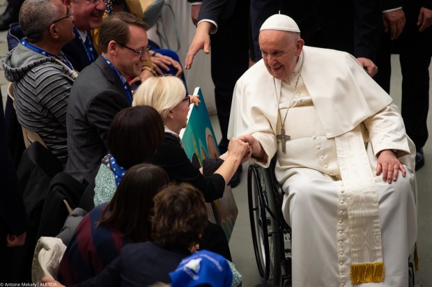 Pope Francis audience to refugees who arrived under humanitarian corridors programme