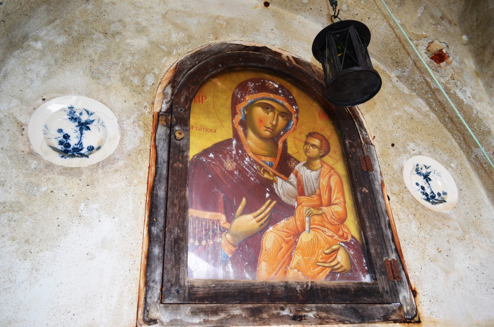 Ikona Matki Bożej na górze Athos w Grecji
