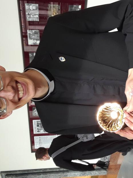 Deacon Zane Langenbrunner, who will sign the Exsultet at St. Peter's Basilica during the 2023 Easter Vigil