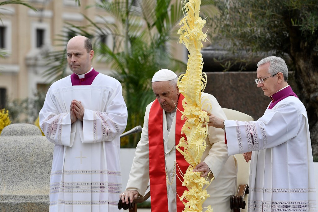 Pope Francis presides over the celebration of the Palm Sunday 2023