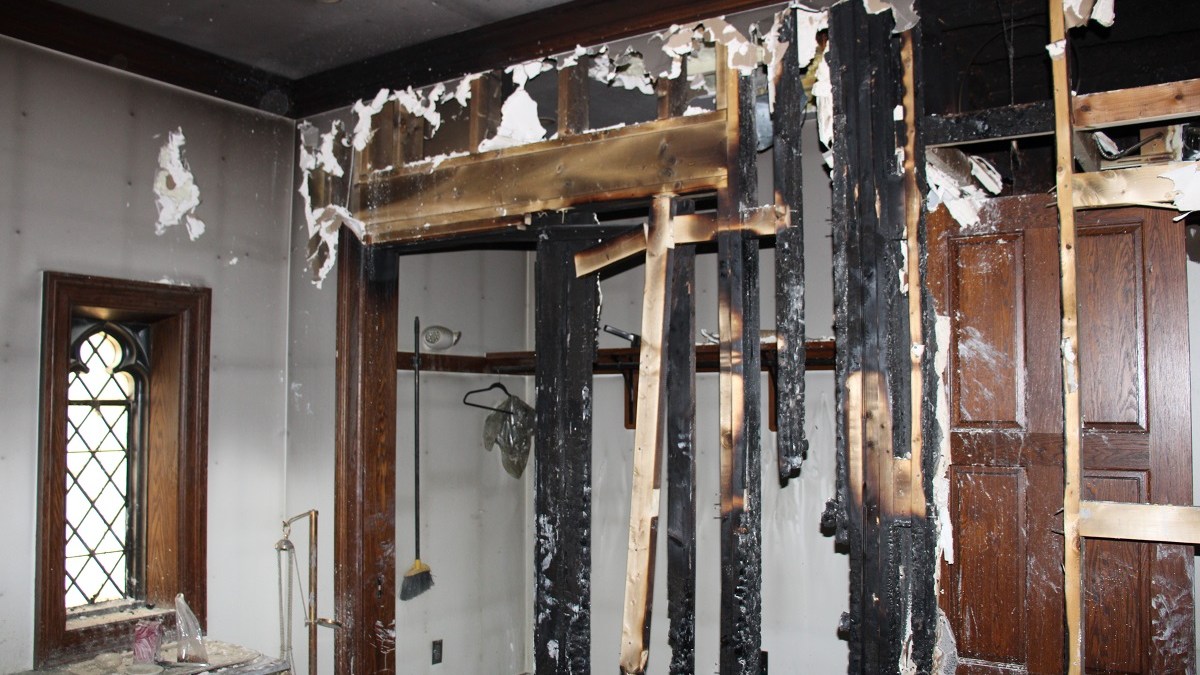 Thomas Aquinas College Fire aftermath 1