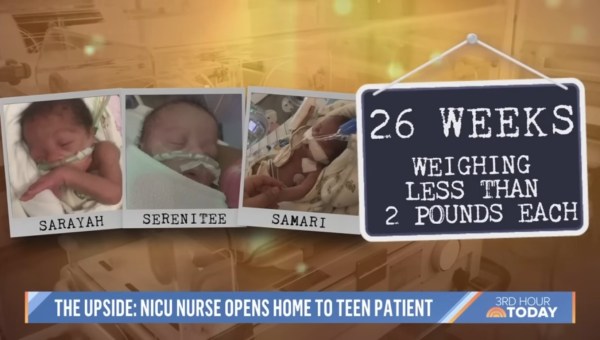 Premature triplet babies